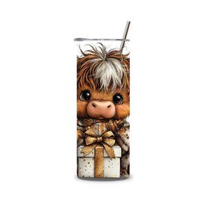 Highland Cow Present Tumbler